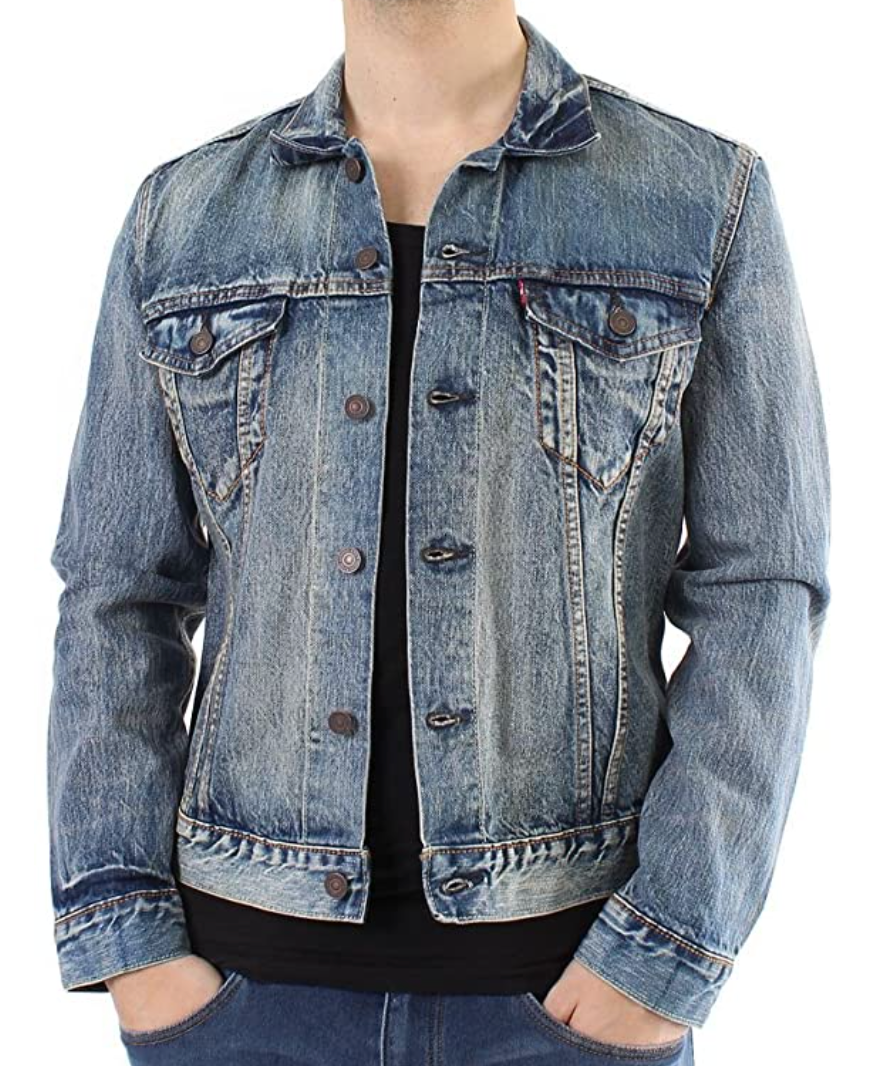 Levi blue slim trucker jacket UK S
