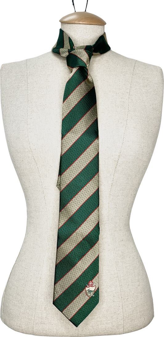 Ties.ie Green Pure Silk Hand Made Tie One Size