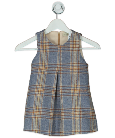 Burberry Blue Fleece Lined Check Dress 5 Years - 7244708446398_Front_Reliked.png