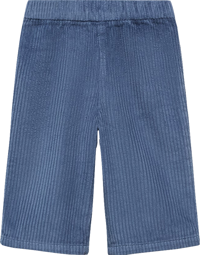 MANGO Blue Corduroy Culotte Trousers BNWT 12-18 Months