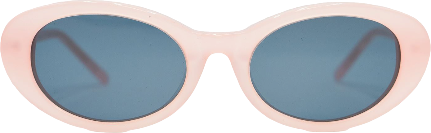 Roberi & Fraud Light Pink Betty Tinted Lens Oval Sunglasses