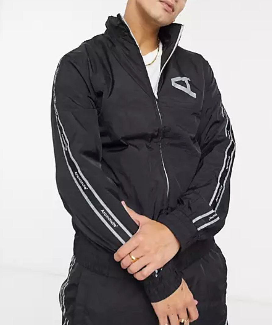 Arcminute' Black Tracksuit Jacket UK M