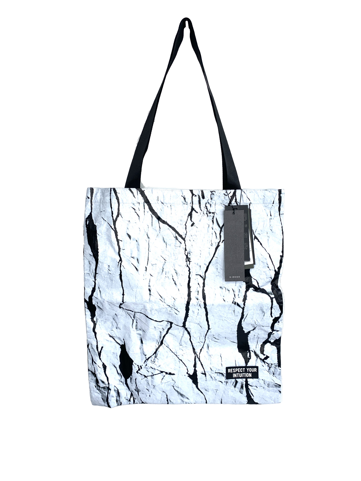 S.DEER Grey Respect Your Intuition Tote Bag One Size