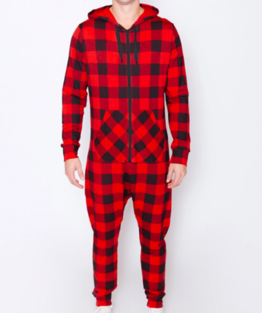 Smash + Tess Red Check Long Sleeved Bro Romper UK L
