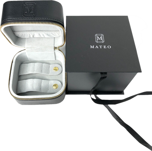 Mateo Vegan Leather Travel  Jewelry Case