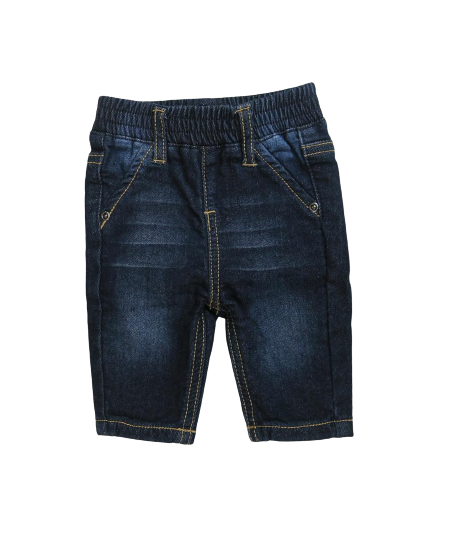 3 POMMES BLUE DARK WASH JEANS UK 0-1M