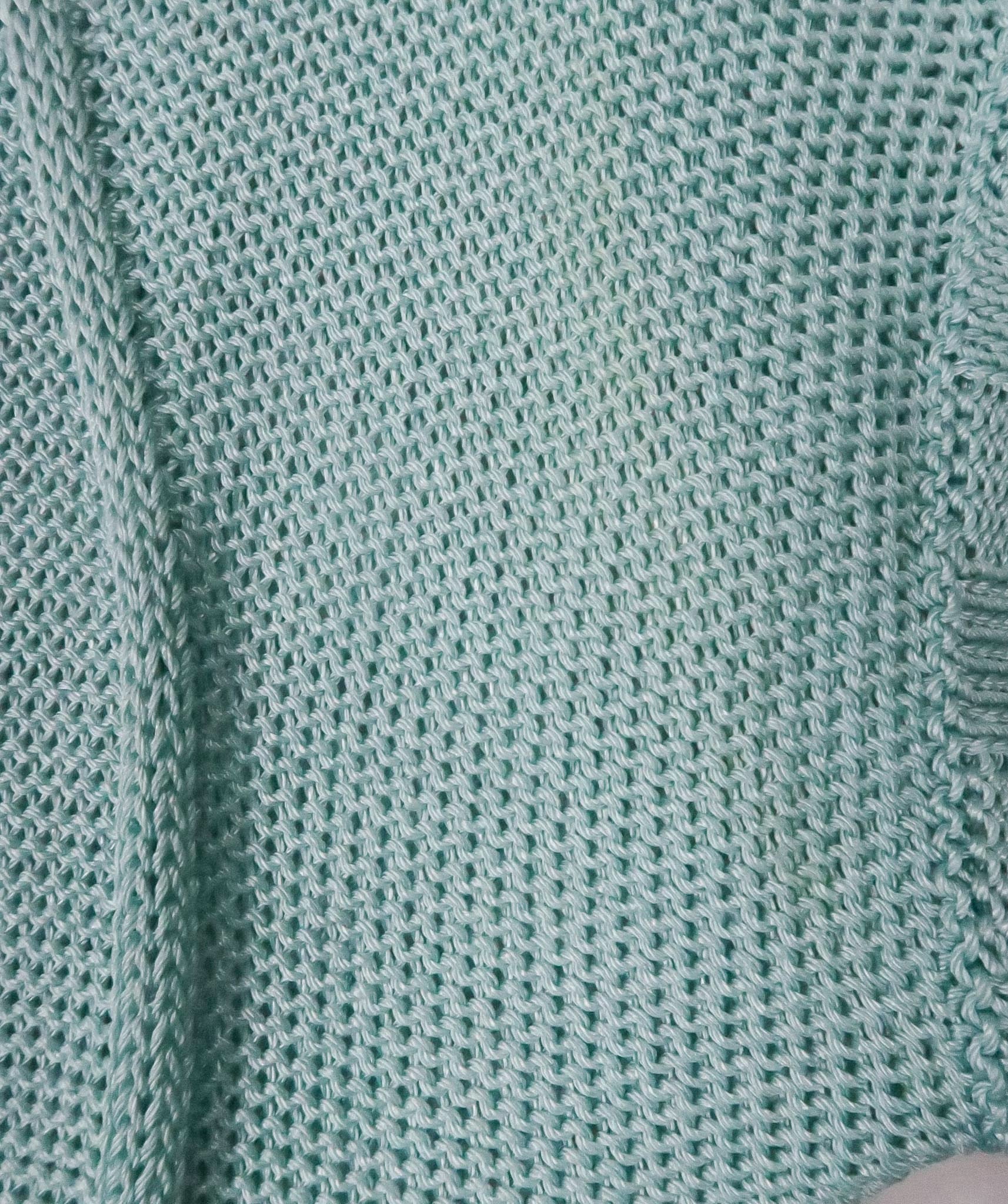 Versace Jeans Couture Blue Turquoise Knitted T Shirt UK XS