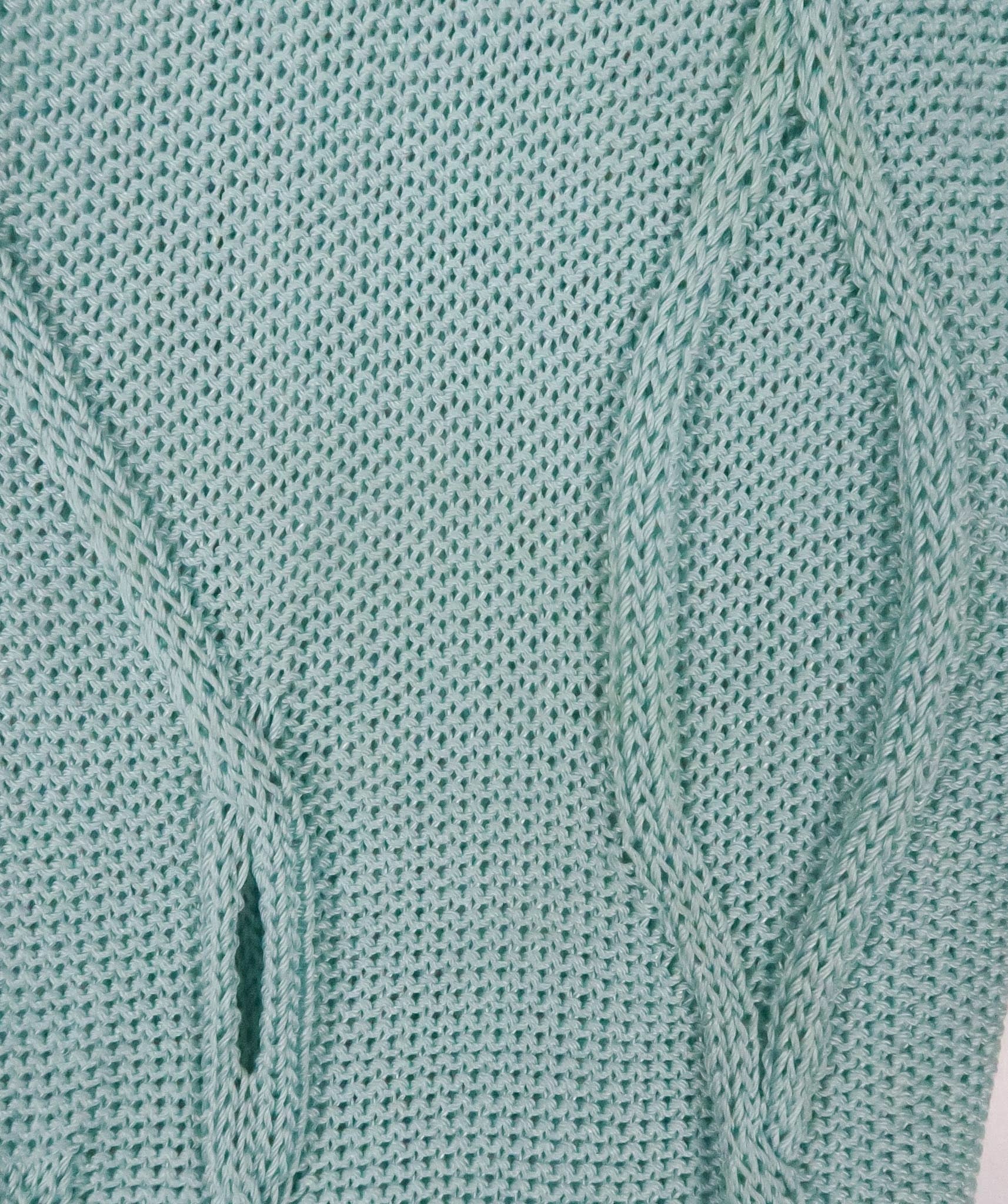 Versace Jeans Couture Blue Turquoise Knitted T Shirt UK XS