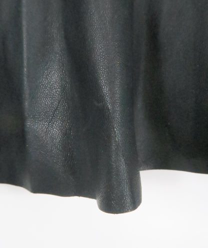 Pinko Black Faux Leather Button Down Skirt UK 6