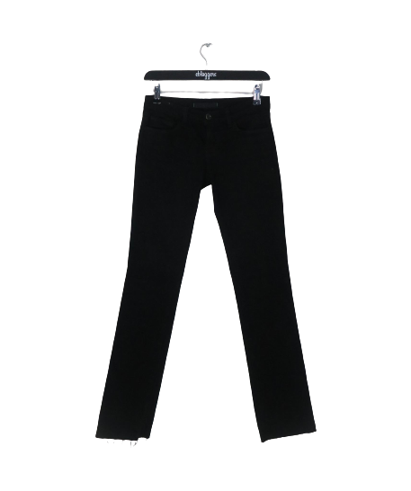 J BRAND BLACK LOW RISE CIGARETTE JEANS W26