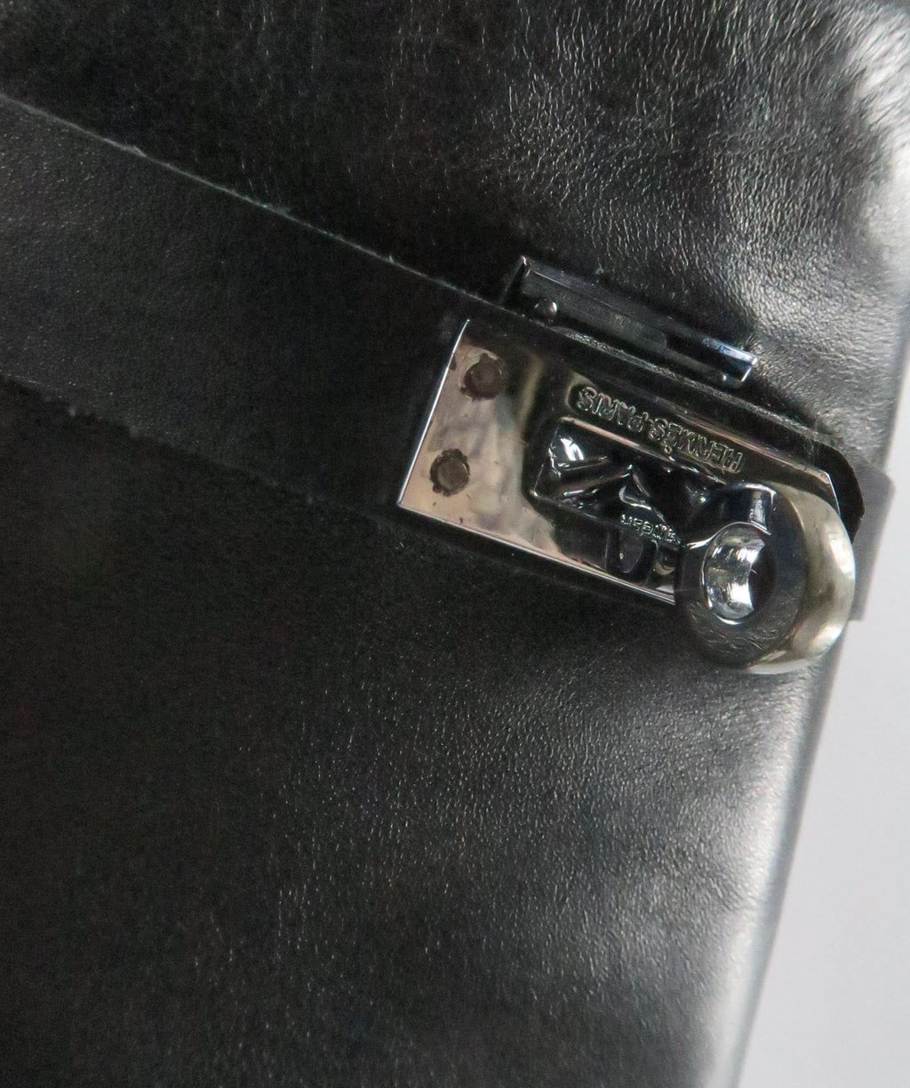 Hermès Black Leather Knee Length Riding Boots UK 5 EU 38 👠