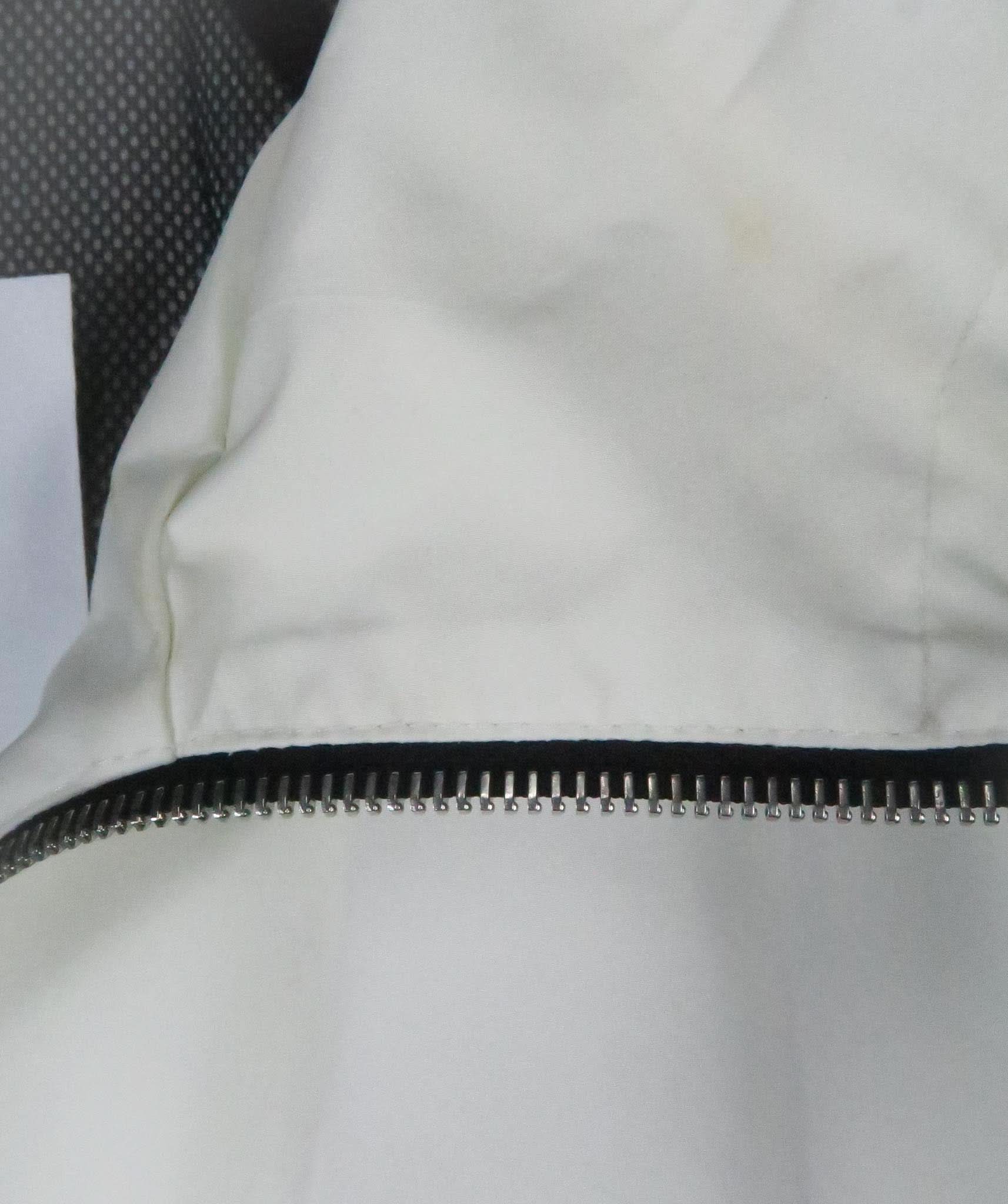 KHRISJOY Multicoloured Cream Jacket With Black Diagonal Stripes UK M