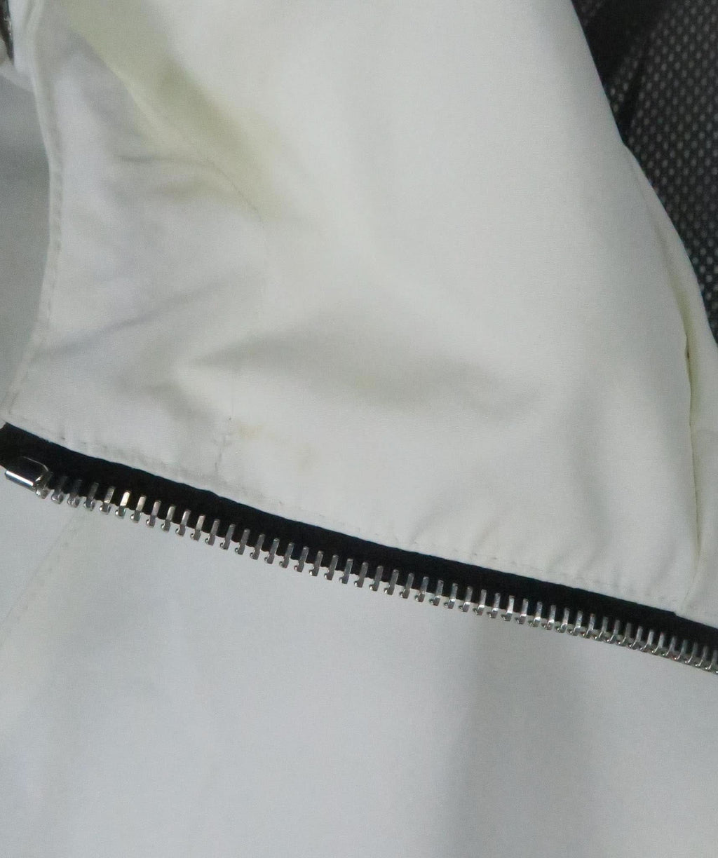 KHRISJOY Multicoloured Cream Jacket With Black Diagonal Stripes UK M