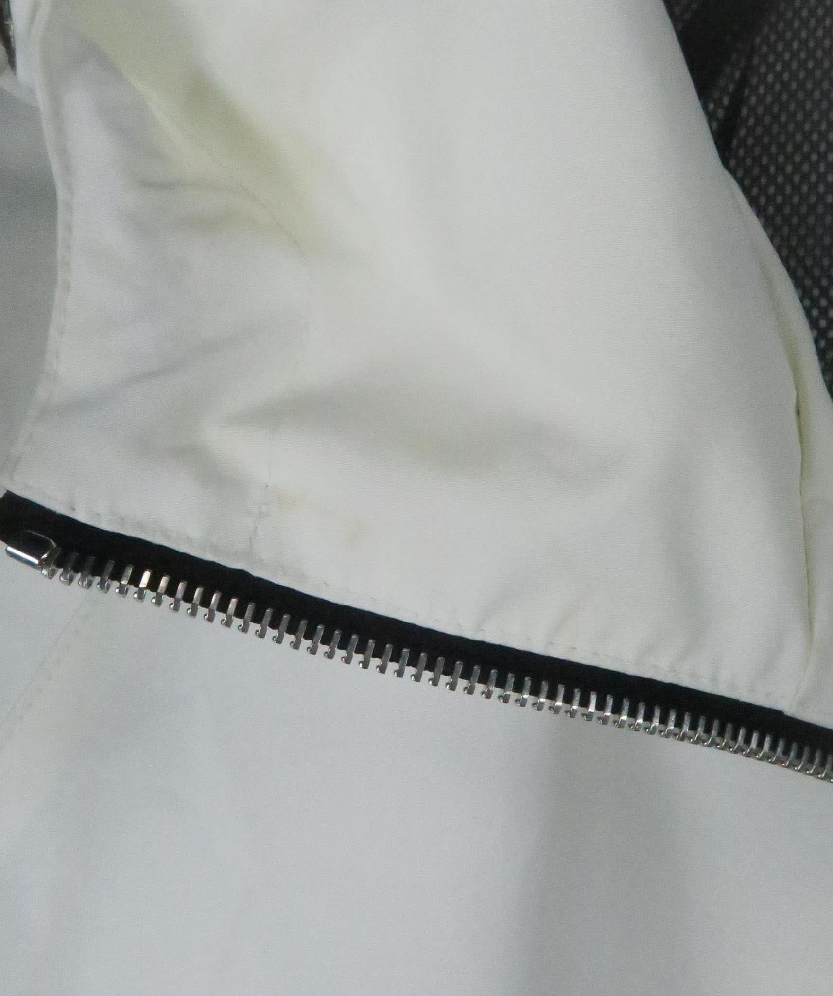 KHRISJOY Multicoloured Cream Jacket With Black Diagonal Stripes UK M