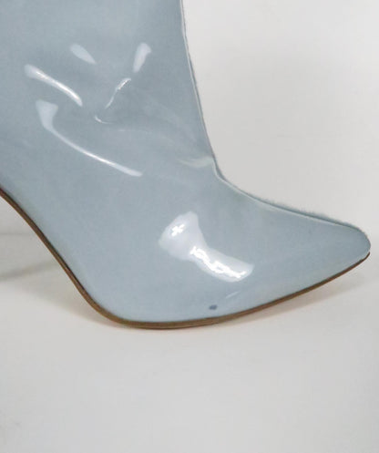 Rosamund Muir Grey Patent / Calf Hair Paulina Silver Boots Uk 5 Eu 38 UK 5 EU 38 👠