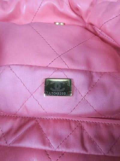 Chanel Coral Pink Calfskin Quilted 22 Bag With Pouch