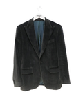 MORRISSEY GREY VELVET CASINO JACKET SIZE 36