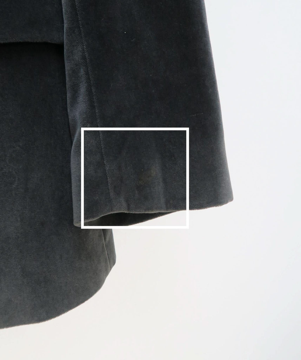 MORRISSEY GREY VELVET CASINO JACKET SIZE 36