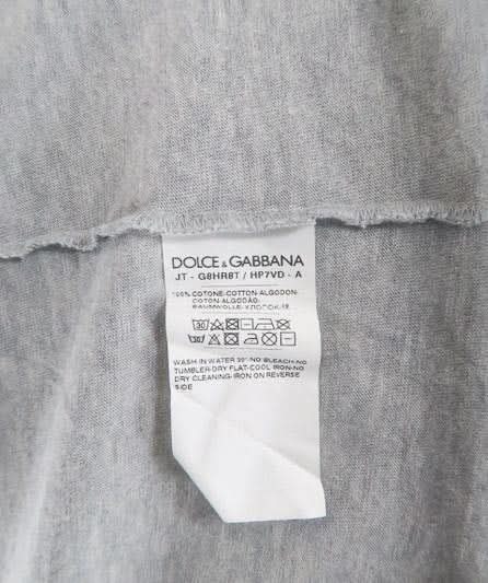 Dolce & Gabbana Grey "King I Was There" T Shirt UK M