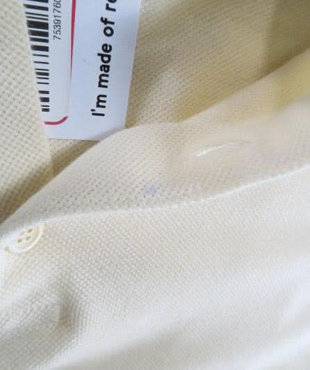 Gucci Cream Polo Shirt With Interlocking G Stripe UK S