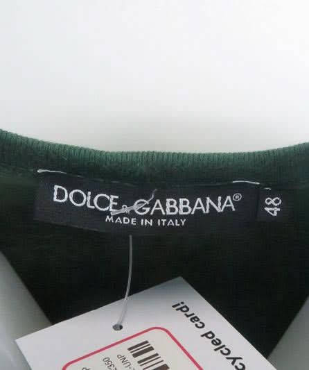 Dolce & Gabbana Green Millennials T Shirt UK M