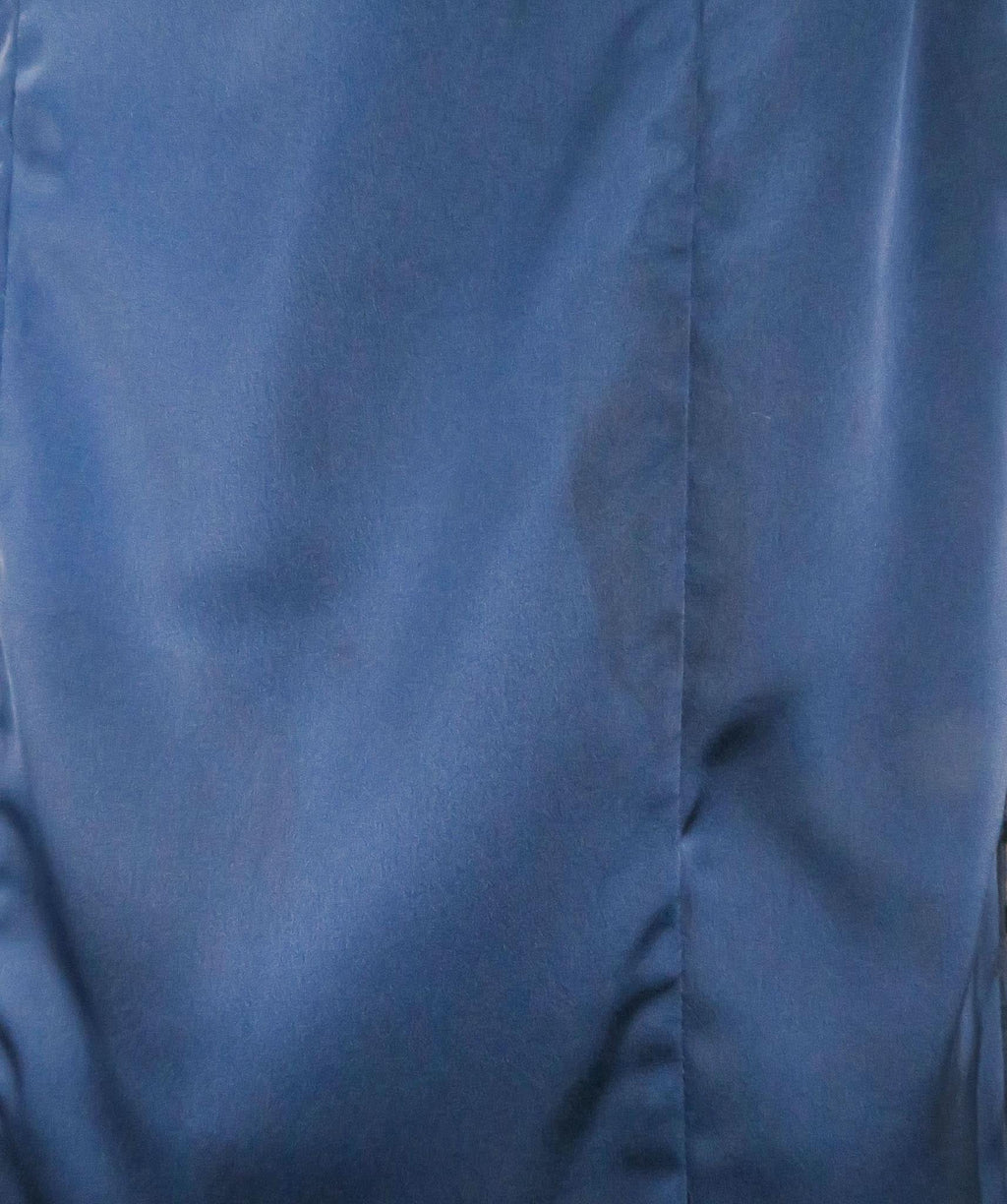 Fame and Partners navy halterneck dress with button detail UK 8