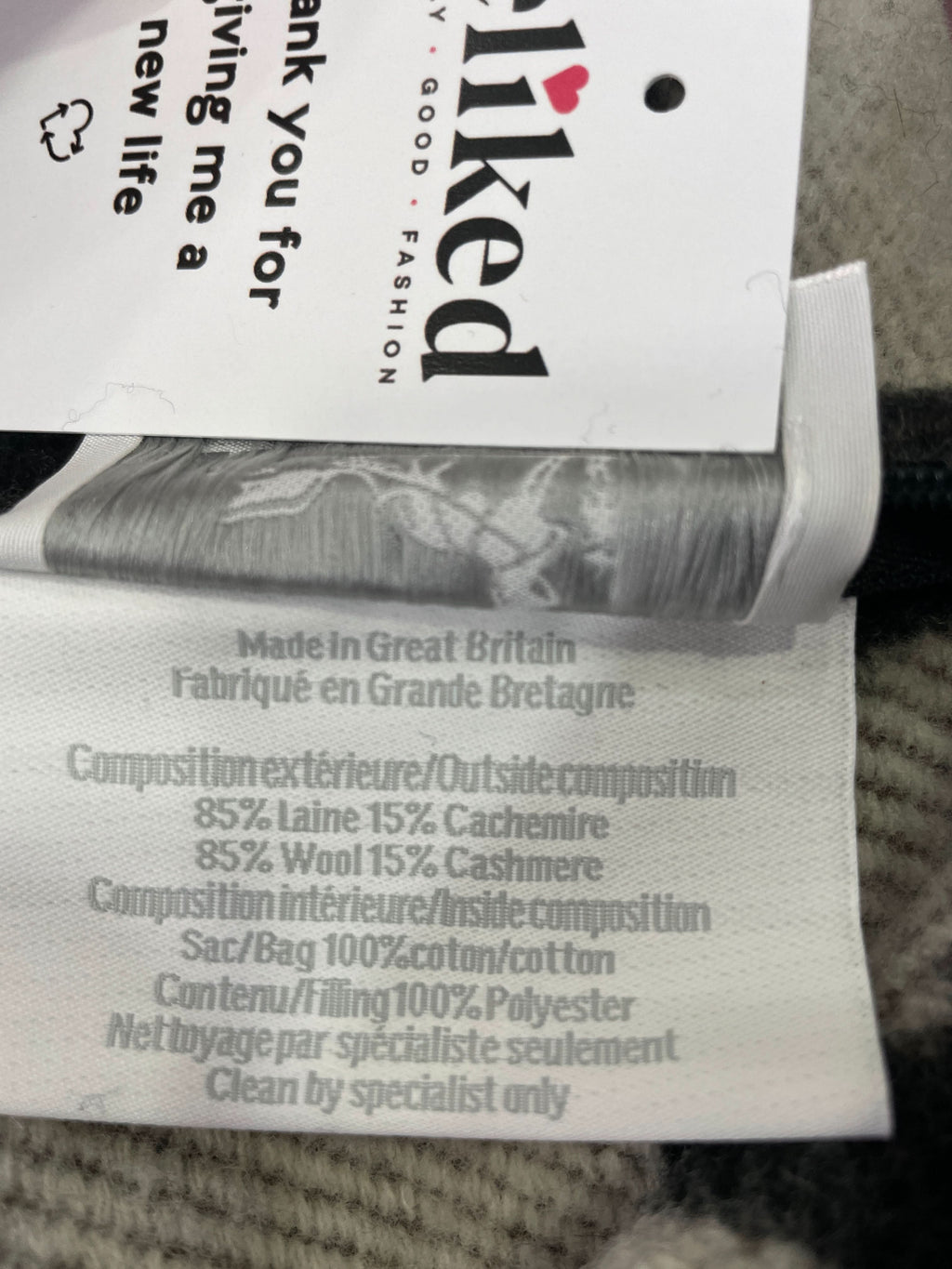 Hermès Écru / Gris Grey Foncé Avalon Cashmere/wool Pillow Cushion