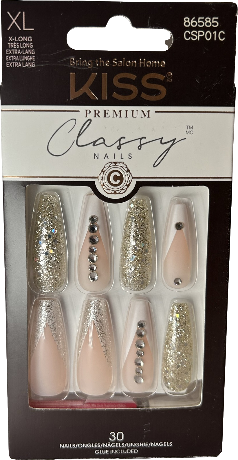 kiss Classy Premium Nails Csp01c 30 nails
