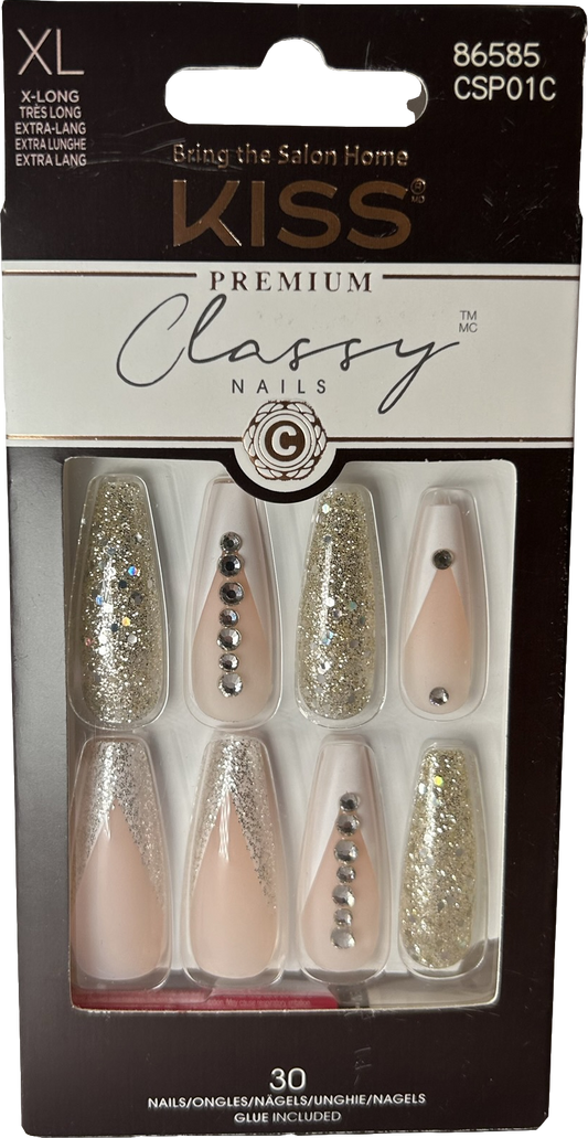 kiss Classy Premium Nails Csp01c 30 nails