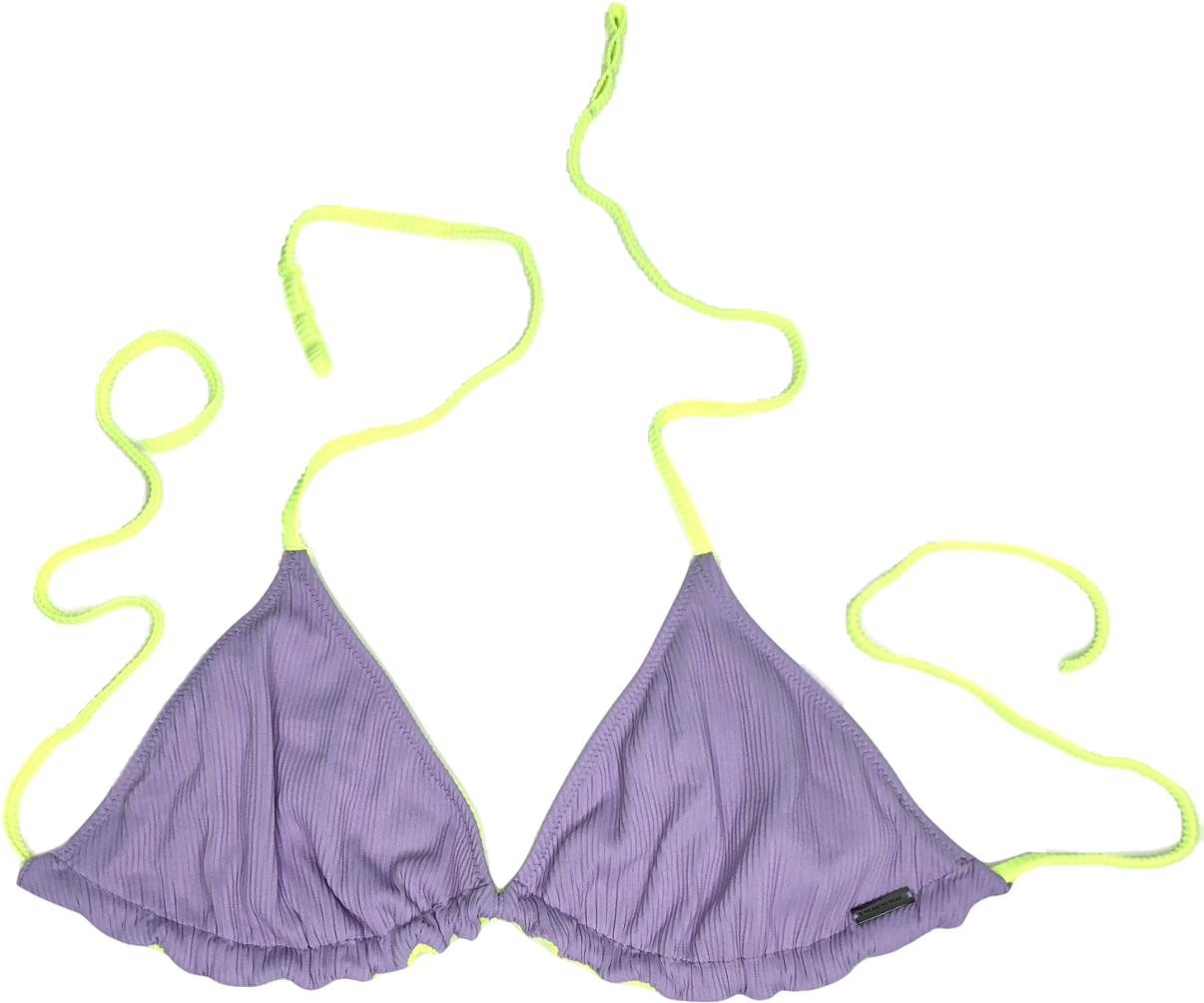 We Are We Wear Multicoloured Reversible Melissa Tie Side Bikini Top UK S