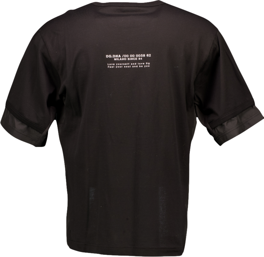 Dolce & Gabbana Black Camouflage-print Pocket T-shirt UK S