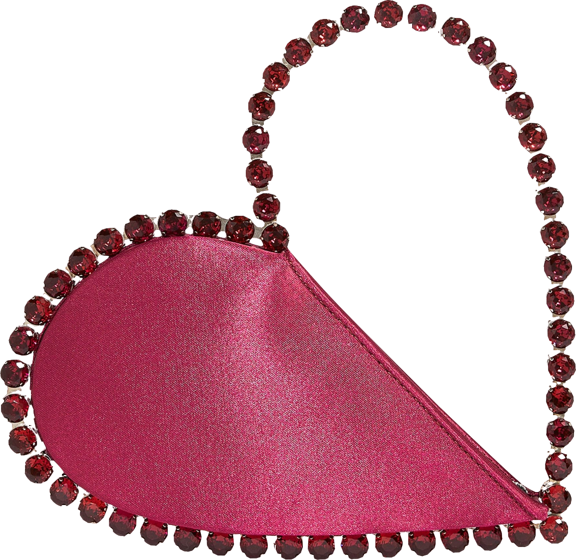 L'alingi Red Satin Love Top-handle Bag