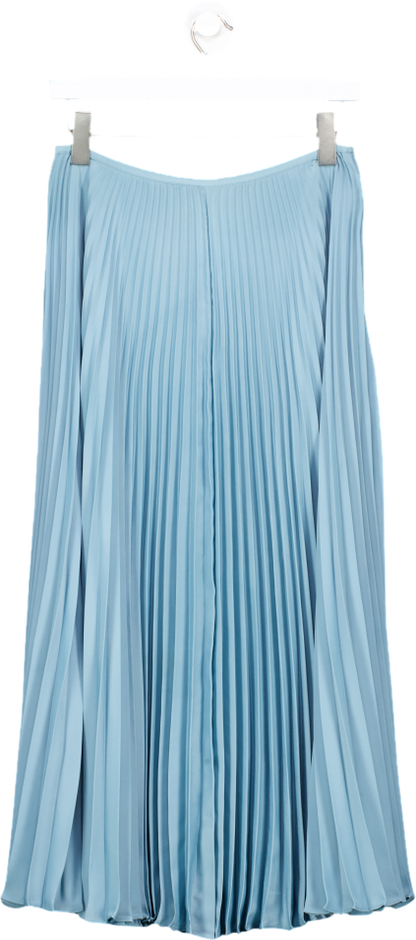 Joseph Blue Abbot Pleated Toile Skirt Fr36 UK 8