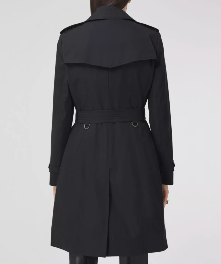 Burberry Black The Mid-length Chelsea Heritage Trench Coat UK L
