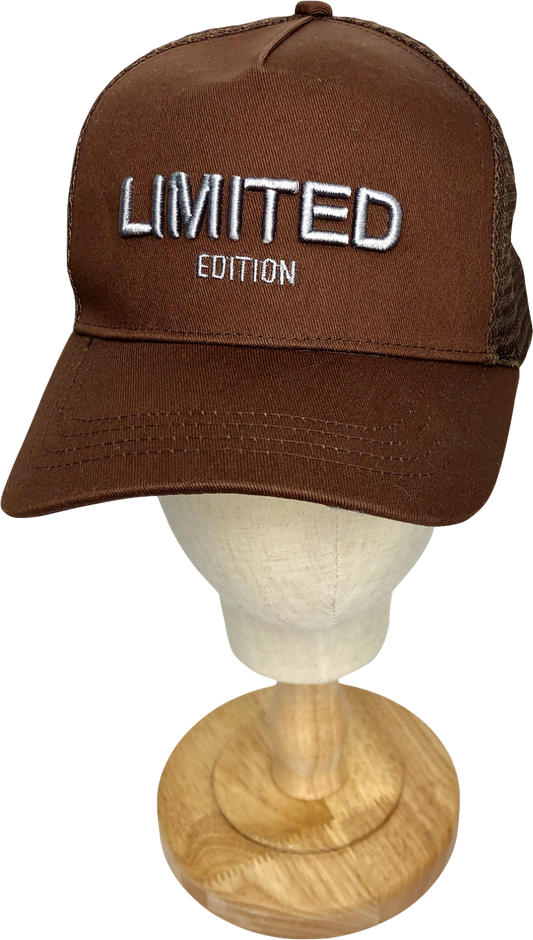 boohooMan Brown Limited Edition Slogan Cap One Size