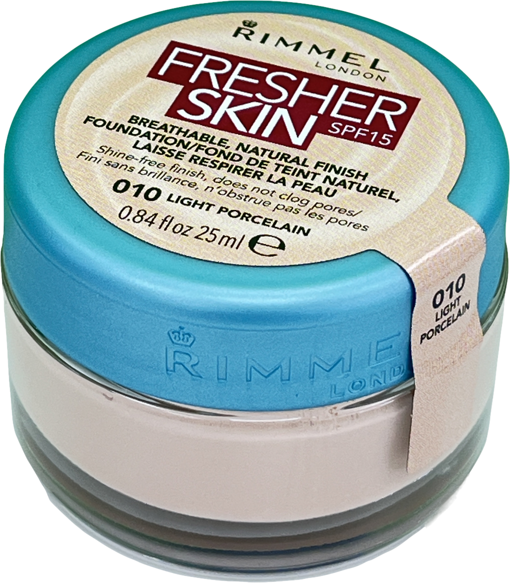 Rimmel Fresher Skin Spf15 Breathable Natural Finish Foundation 25ML -CHOOSE SHADE