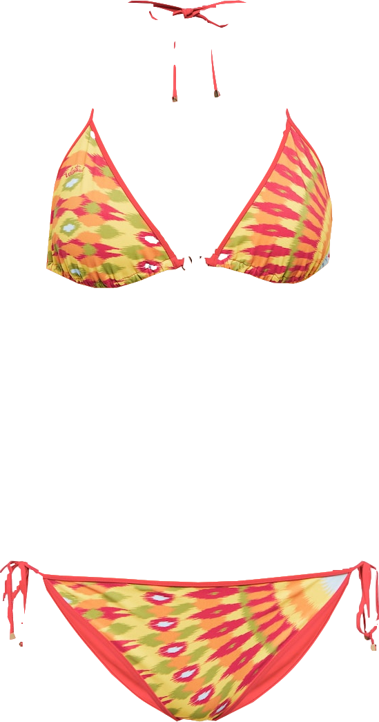 Valentino Printed Triangle Logo Rockstud Bikini Set BNWT UK S