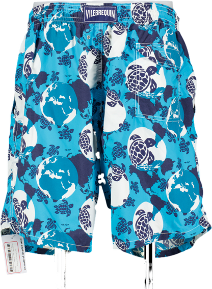 VILEBREQUIN Blue Turtle Print Swim Shorts 4xl UK XXXL
