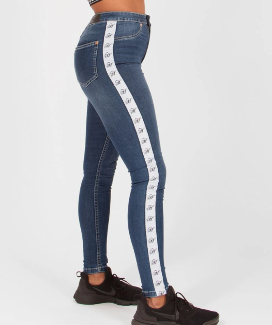 Hardcore blue brooklyn super skinny tape jeans W26