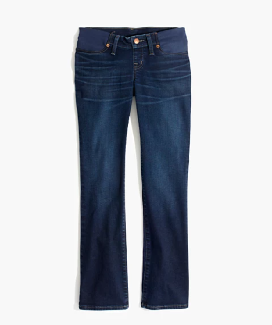 Madewell Blue Maternity Cali Demi-Boot Jeans in Hayes Wash UK 10