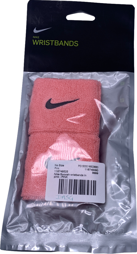 Nike Pink Swoosh Wristbands One Size