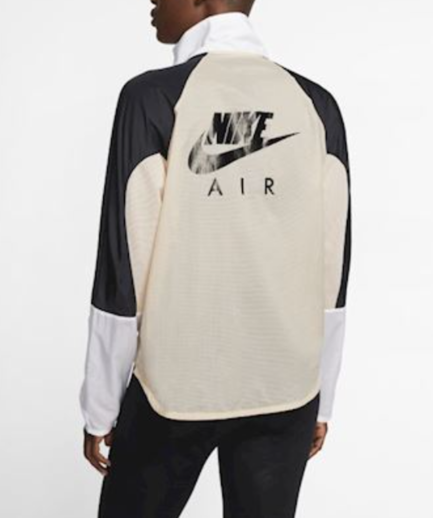 Nike Air black/nude full zip running jacket UK S