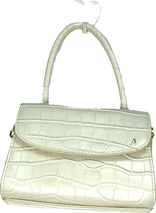 Cream Initial Bag - A One Size