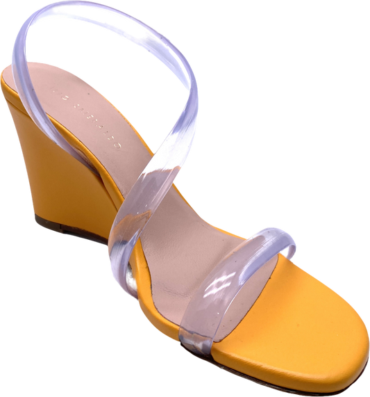 Ilio Smeraldo Orange Claire - Clear Strap Wedge Sandal BNIB UK 5 EU 38 👠