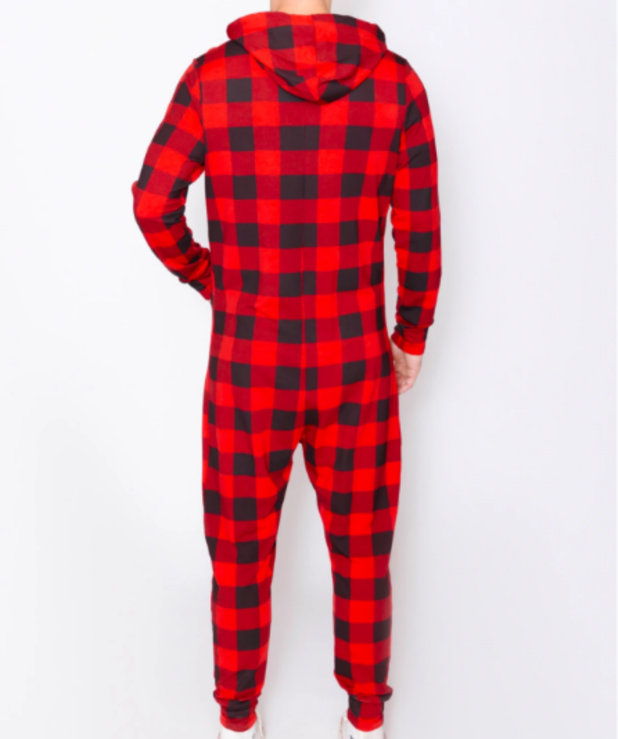 Smash + Tess Red Check Long Sleeved Bro Romper UK L