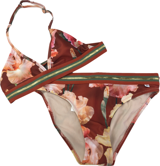 Molo Recycled Brown Tropical Print Bikini 11 Years