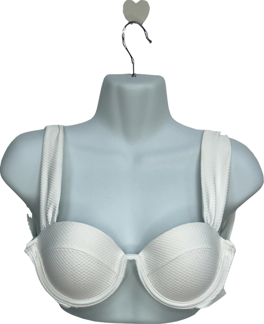 Arabella London White The Modern Bustier Bra bikini top - Ivory Honeycomb UK 32B