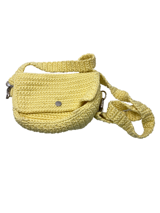 Bodyheatt Yellow Handmade Crochet Bag One Size