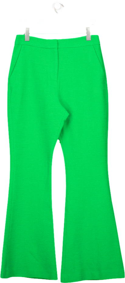 Karen Millen Green Boucle Kickflare Trouser UK 12