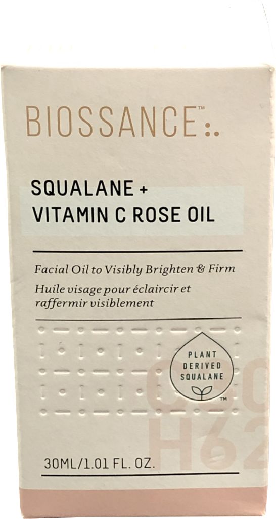 BIOSSANCE Squalane + Vitamin C Rose Oil 30ML